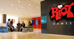 Riot Games' open plan workspace